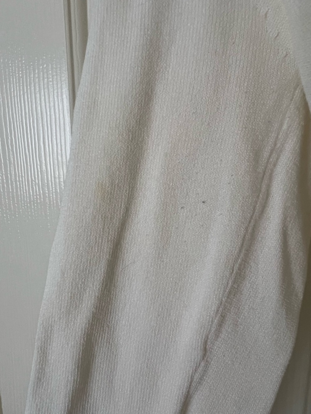 ASOS White Scoop-Neck Ribbed Long-Sleeve Top - Picture 3 of 6